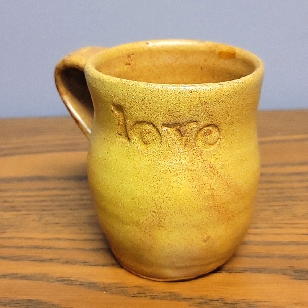 Handmade pottery mug